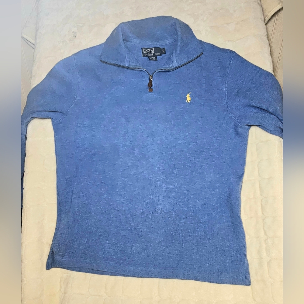 Ralph Lauren Estate-Rib Quarter Rib Pullover